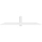 Ekena Millwork Eugene Architectural Grade PVC Gable Bracket, 108"W x 22 1/2"H x 4"D x 6"F, 5/12 Pitch GBP108X23X0406EUG00 - alternate 2